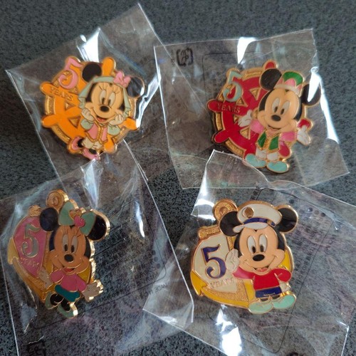 Disney sea 5th anniversary pin - anniversary,