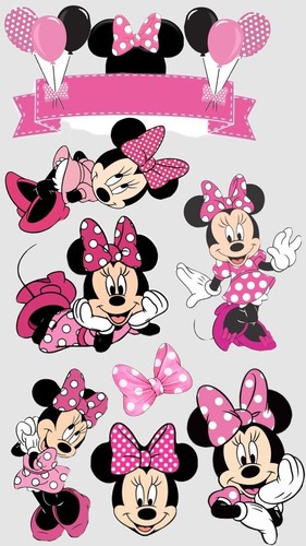 Set topper per torta minnie - set,